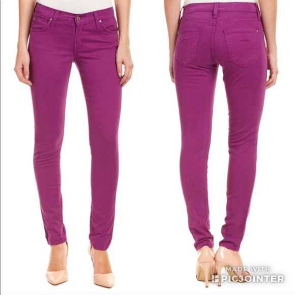 Jeans James Jeans Twiggy Slicked - Super Skinny Enduit Cannelle - Taille 28 - Neuf Avec Défaut